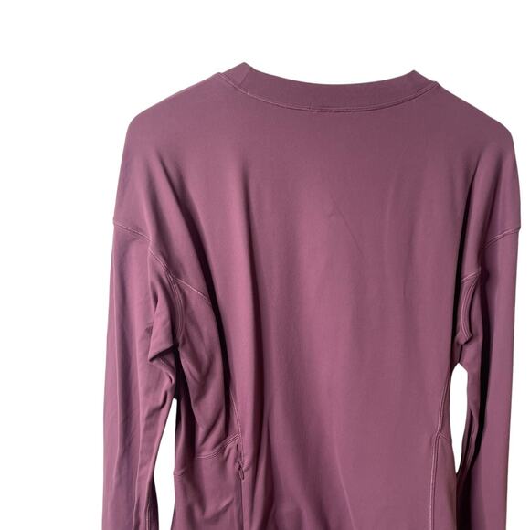 Lululemon Close to Crossing Long Sleeve Shirt Top Rulu Plumful Mauve Size XL - Picture 8 of 9